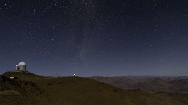 Stars rise over La Silla