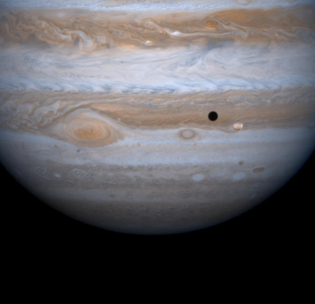 Io's shadow on Jupiter's disk