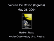 Venus Occultation (Ingress)