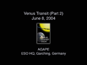 Venus Transit - Part II