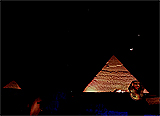 Venus and the Mooon above the Khephren Pyramid