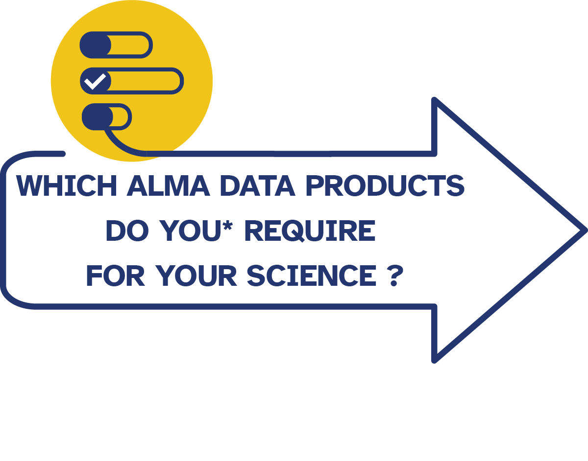 Which ALMA data products do you (as principal investigator or archival researcher) require for your science?